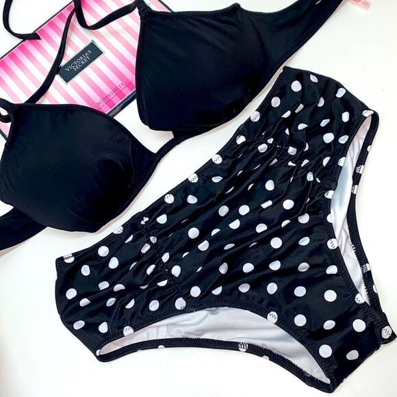 🔥🏖VICTORIA SECRET  swimsuit  top 36B push-up bottom- small New #3 - Picture 1 of 9
